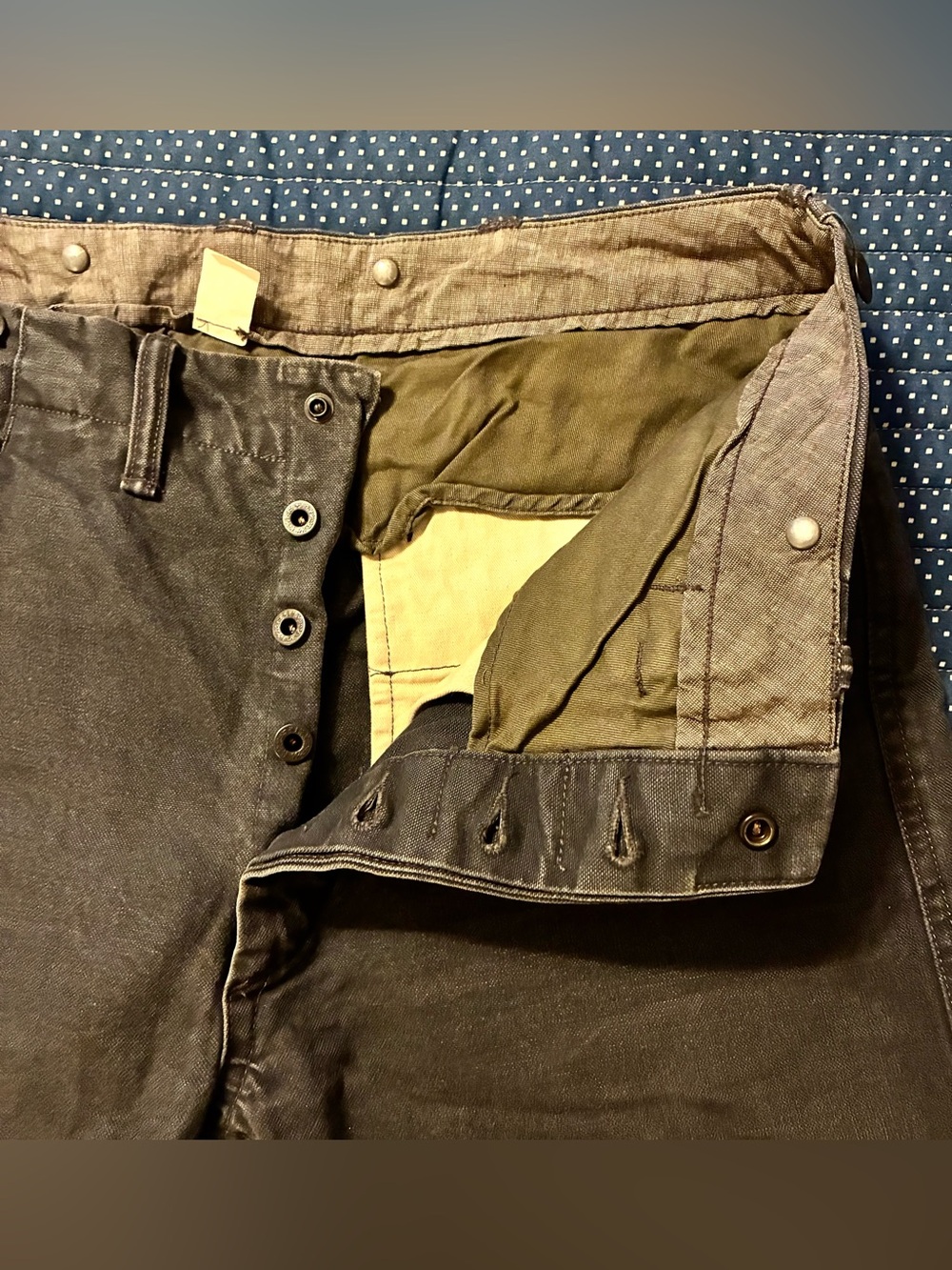 DOUBLE RL RALPH LAUREN RRL SELVEDGE CANVAS PANTS- 34X34 - Picture 7 of 13